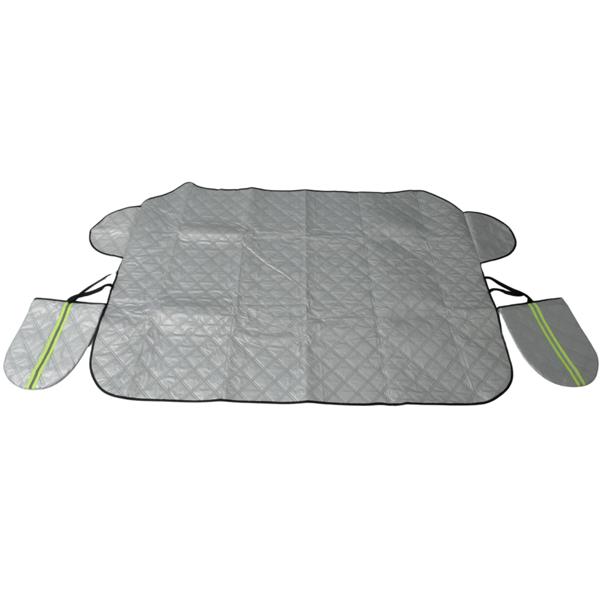 Housse de Pare-Brise Voiture - Protection 4 Saisons Anti-Givre, Neige, Soleil & UV - Aluminium/Polyester 147x100cm - CH11223