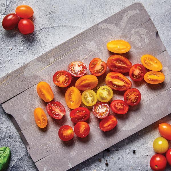 Multi-shredder / chopper: Efficient vegetable cutter for cocktail tomatoes, strawberries & grapes - salads & snacks prepared quickly