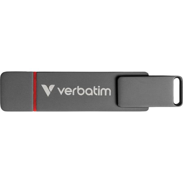 Clé USB 3.2 128 Go, Dual, QuickStick, grise : Mémoire ultra-rapide pour PC, téléphone portable & tablette - Un turbo de données fiable
