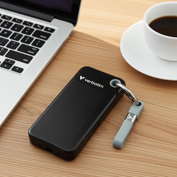 SSD ultracompatto da 1 TB, USB 3.2, Type-C, tascabile, nero-grigio: disco rigido esterno - archiviazione ultraveloce per PC/Mac/cellulare