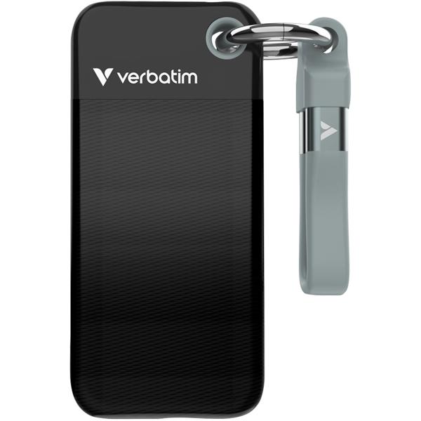 Ultrakompakte SSD 2TB, USB 3.2, Typ-C, Pocket, schwarz-grau: Externe Festplatte – Ein ultraschneller Speicher für PC/Mac/Handy