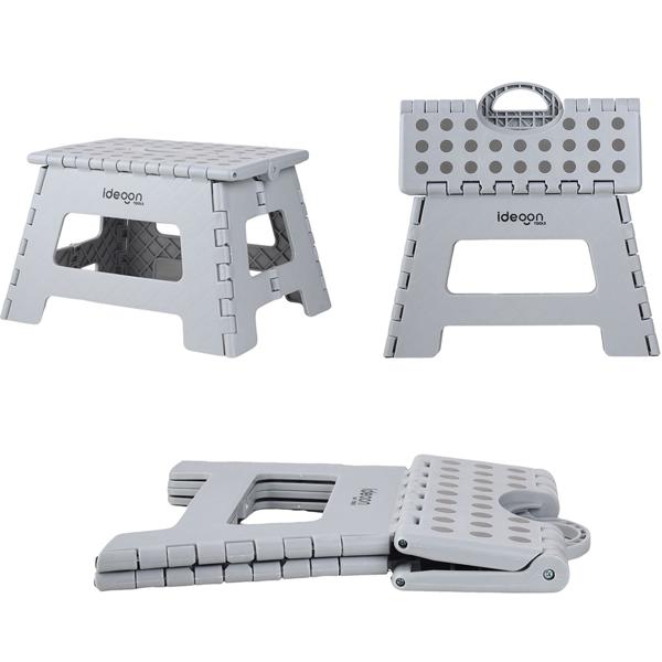 2 marchepieds pliants robustes – supportent jusqu’à 150 kg – peu encombrants, pratiques pour cuisine, salle de bains, caravane et plus