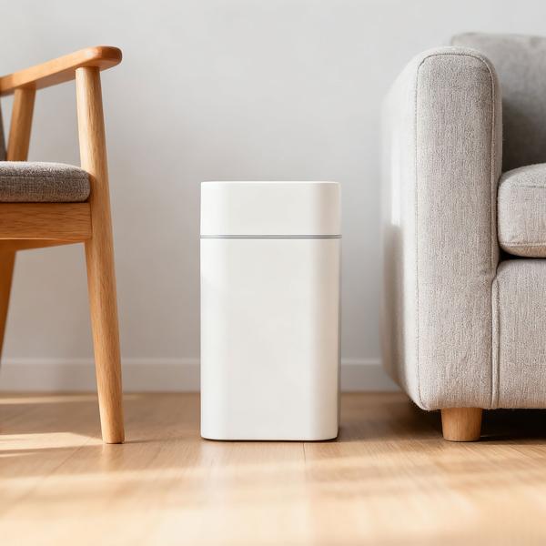 Premium Sensor Mülleimer Set, 12L & 16L, Automatischer Abfalleimer mit Bewegungssensor, Weiss - Berührungslos & Hygienisch - Für Zuhause, Küche & Büro