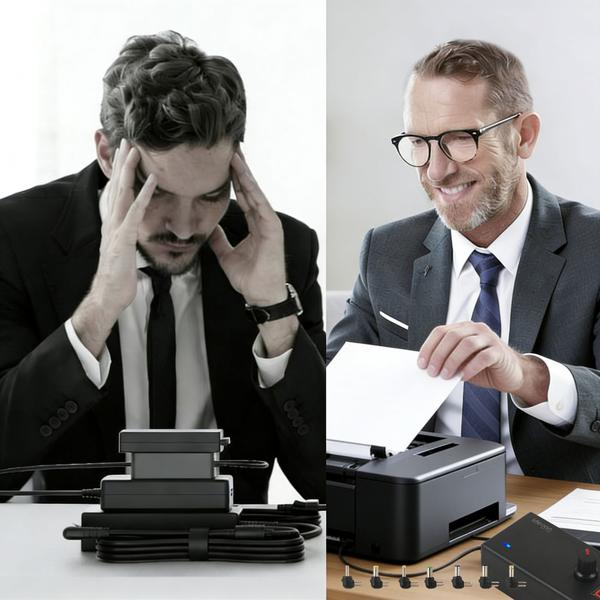 Alimentatore universale 36 W, 5–24 V – Alimentatore switching AC/DC con 7 adattatori per router, strisce LED, monitor, telecamere e altro – Alimentatore di ricambio flessibile, 3 A