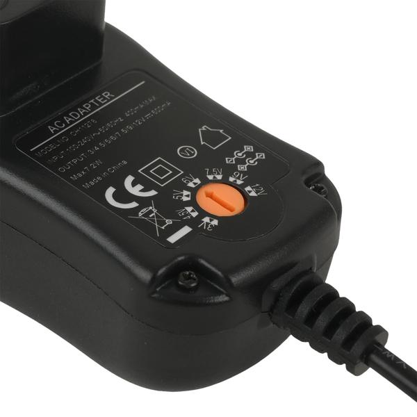 Universal Netzteil 3-12V 600mA 7,2W inkl. 6 Adapter, Pol-Wender & Schlüssel - Flexibles Schaltnetzteil für Kleingeräte, effizient & sicher