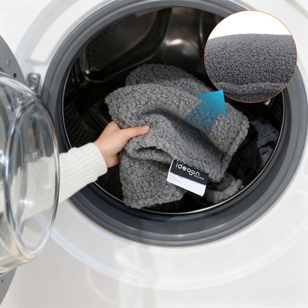 Luxus Heizkissen 45x45 kabellos – Samt-Wärmekissen mit 5000mAh Akku, 3 Stufen, USB & weiche Füllung - Sanfte Wohlfühlwärme für Ihr Zuhause