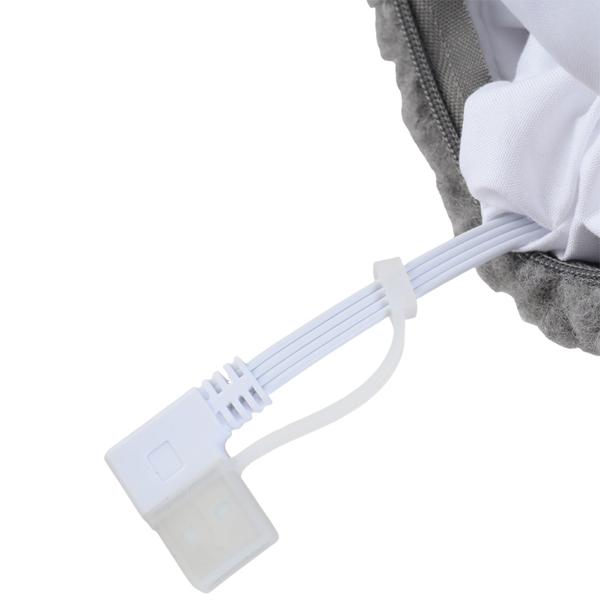 Luxus Heizkissen 45x45 kabellos – Samt-Wärmekissen mit 5000mAh Akku, 3 Stufen, USB & weiche Füllung - Sanfte Wohlfühlwärme für Ihr Zuhause