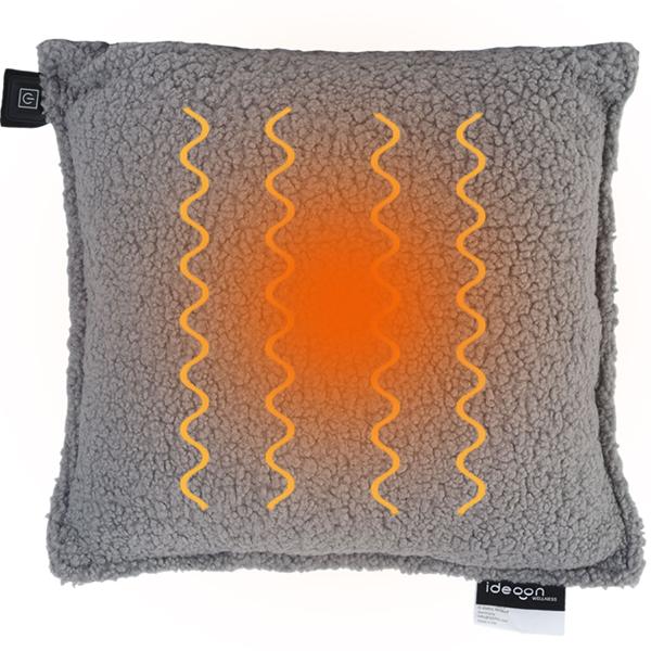 Luxus Heizkissen 45x45 kabellos – Samt-Wärmekissen mit 5000mAh Akku, 3 Stufen, USB & weiche Füllung - Sanfte Wohlfühlwärme für Ihr Zuhause