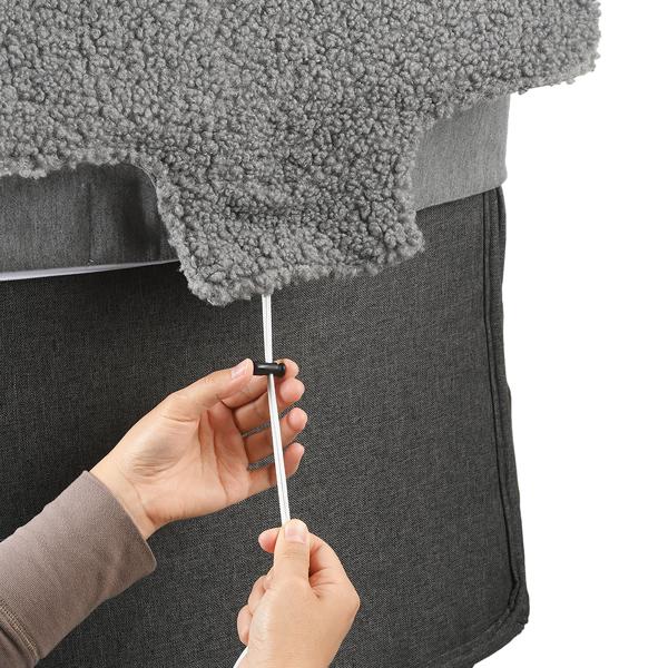 Beheizbares Sitzkissen mit Rückenteil, Akku: Mobile Heizmatte für Zuhause, Auto & Büro, 3 Stufen Wärme, ergonomische Sitzauflage, 45 x 135 cm