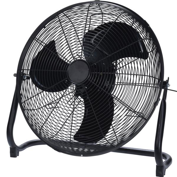 Ventilateur de sol puissant - Refroidissement optimal maison & bureau - 3 vitesses - Ø45cm - Noir - 100W - 128 caractères