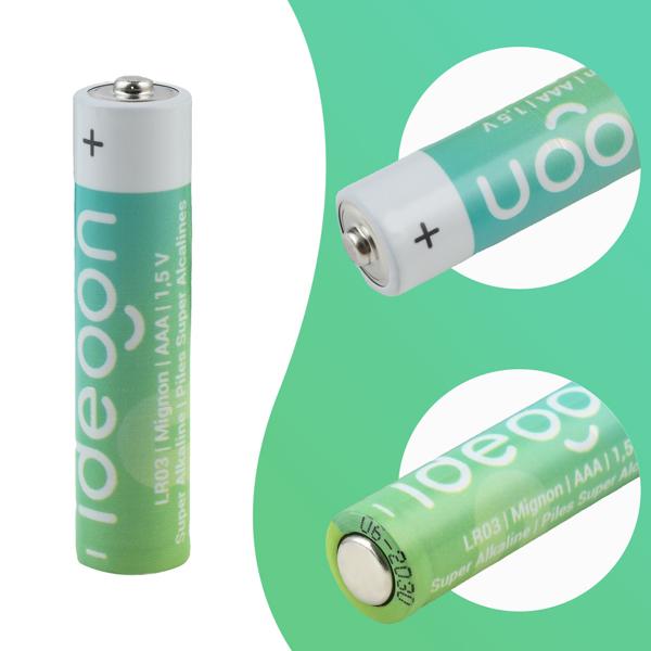 100er-Pack Super Alkaline Batterien AAA / LR03 (Micro), 1,5 Volt: Langlebige Power für Ihre Geräte – Zuverlässige 1.5V Micro-Zellen für den Alltag