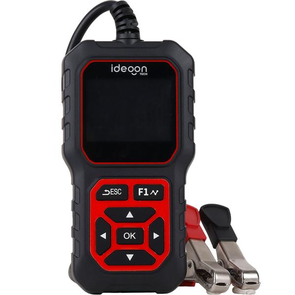 Testeur de batterie numérique 5-36V avec écran couleur LCD 2,4 pouces, appareil de contrôle de batterie auto pour batteries ouvertes AGM gel EFB lithium, test de démarrage 12V 24V