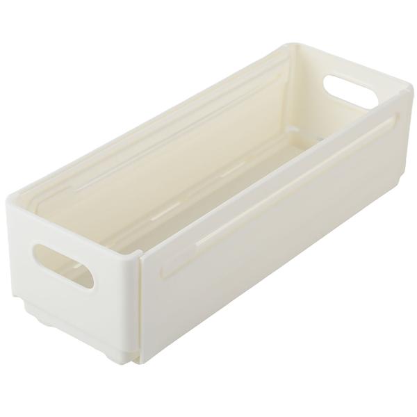 6-piece set kitchen cabinet organizers extendable (28–48 cm) – adjustable shelf insert for order in cabinet & fridge – foldable, white