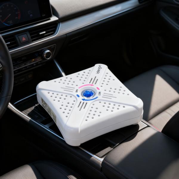 4 mini-déshumidificateurs compacts, 250 ml – puissants, sans fil, réutilisables – billes de gel de silice réutilisables – parfaits pour voiture, armoire, salle de bains, cave