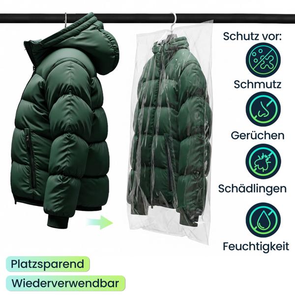 Kleidung Vakuumbeutel-Set, wiederverwendbar, 15 Beutel / 5 Grössen