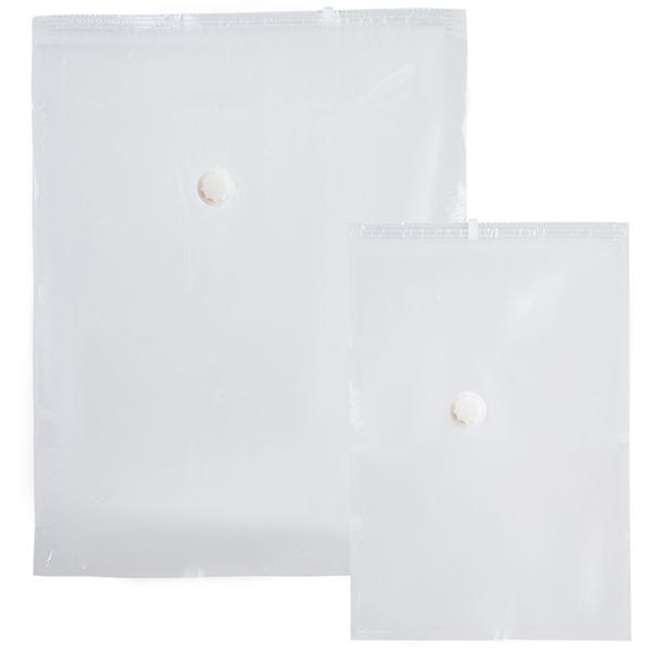 Premium vacuum bag set, 15 pieces in 5 sizes for clothing & bed linen – reusable space savers for travel & wardrobe – transparent