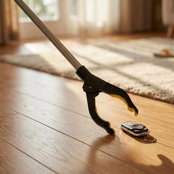 Praktischer Greifarm 76 cm – Ergonomische Greifzange mit Magnetspitze und 360° drehbarem Kopf – Für Senioren, fürs Bücken, Aufheben, den Garten & mehr