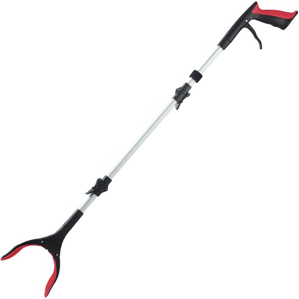 Pinza prensile pieghevole da 92 cm in alluminio leggero con forte punta magnetica e impugnatura antiscivolo – Per anziani, per piegarsi, raccogliere, in giardino e altro ancora