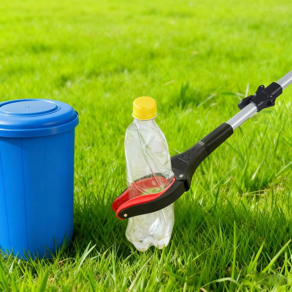 Pinza prensile pieghevole da 92 cm in alluminio leggero con forte punta magnetica e impugnatura antiscivolo – Per anziani, per piegarsi, raccogliere, in giardino e altro ancora