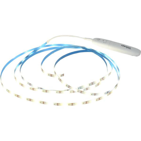 Set di 2 strisce LED da 3 m bianco caldo con sensore di movimento e funzionamento a batteria – nastro luminoso autoadesivo, striscia luce notturna, 90 LED, 5 W