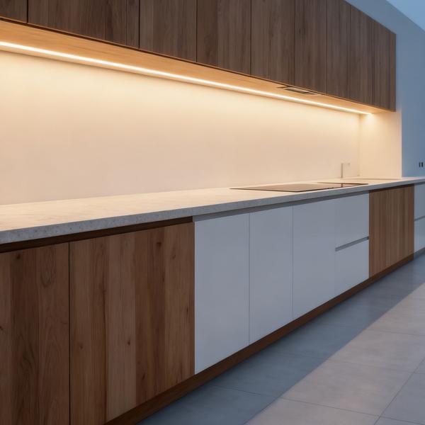 Set di 2 strisce LED da 3 m bianco caldo con sensore di movimento e funzionamento a batteria – nastro luminoso autoadesivo, striscia luce notturna, 90 LED, 5 W