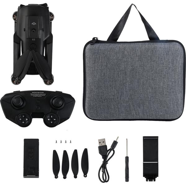 Quadricoptère RC WiFi pliable avec caméra HD, détection d’obstacles et batterie supplémentaire - drone C0 brushless pour débutants, portée 80 m, application