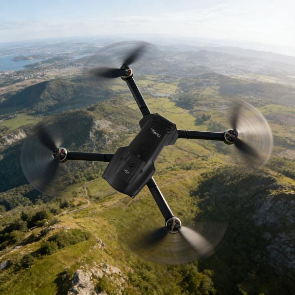 Quadricoptère RC WiFi pliable avec caméra HD, détection d’obstacles et batterie supplémentaire - drone C0 brushless pour débutants, portée 80 m, application