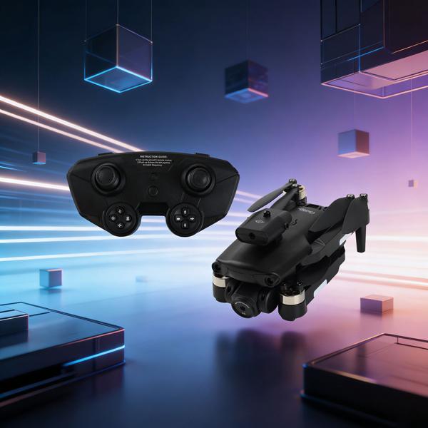 Quadricoptère RC WiFi pliable avec caméra HD, détection d’obstacles et batterie supplémentaire - drone C0 brushless pour débutants, portée 80 m, application