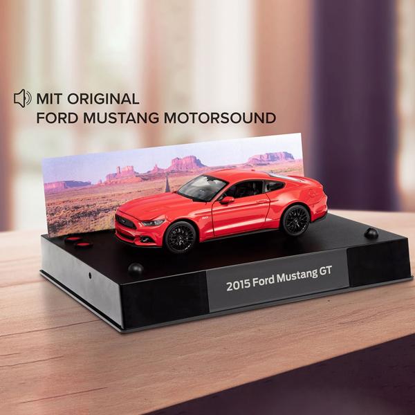 Exklusiver Ford Mustang GT Modellbausatz 1:24 Adventskalender - Hochwertiges Metallmodell, original Sound & Licht – Traumhaftes Geschenk für Sammler