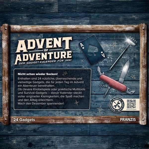 Super Gadget Adventskalender für Ihn – 24 nützliche & coole Survival Multitools, Geschenke für Männer, Heimwerker & Abenteurer