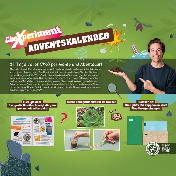 Ultimativer Experimentier-Adventskalender mit Checker Tobi – Spannende Versuche zu Physik & Chemie für kleine Forscher - Entdecken, Lernen und Staunen