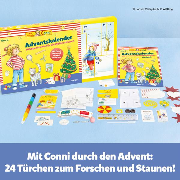 Meine Freundin Conni Adventskalender - 24 tolle Experimente & Bastelspass – Spannendes Lernspielzeug zum Forschen für Kinder ab 5 Jahren
