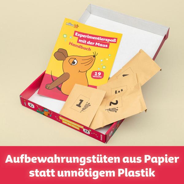Experimentierspass mit der Maus - Forscher Set mit 19 Experimenten, inkl. Begleitbuch & Wissensvermittlung