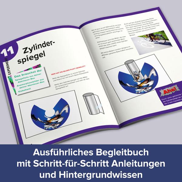 Optische Illusionen und Experimente - Lernspielzeug Optik Baukasten inkl. Miraskop für faszinierende Hologramme, ideales Geschenk für junge Entdecker