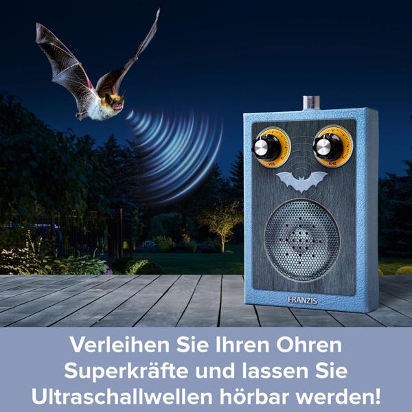 Fledermausdetektor zum Selberbauen: Hochwertiges Bastel-Set, um Fledermäuse zu hören, für Hobby-Forscher & Naturbeobachtung