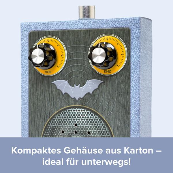 Fledermausdetektor zum Selberbauen: Hochwertiges Bastel-Set, um Fledermäuse zu hören, für Hobby-Forscher & Naturbeobachtung