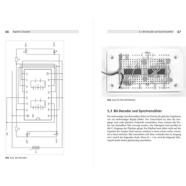 Lernpaket Digitale Elektronik - Elektronik Bausatz - 20 Projekte, inkl. Bauteile, Platine, Schaltplänen & Handbuch