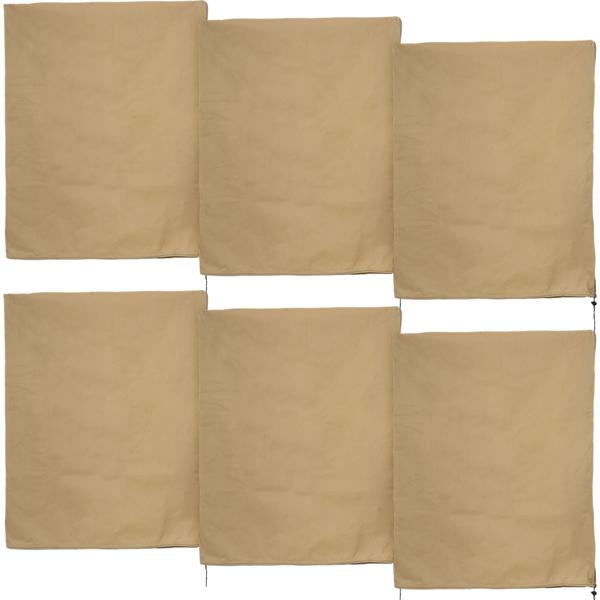 Housses de protection pour plantes de haute qualité, lot de 6, 100x80 cm – housses anti-gel respirantes pour plantes, arbustes et bacs, réutilisables et résistantes aux intempéries