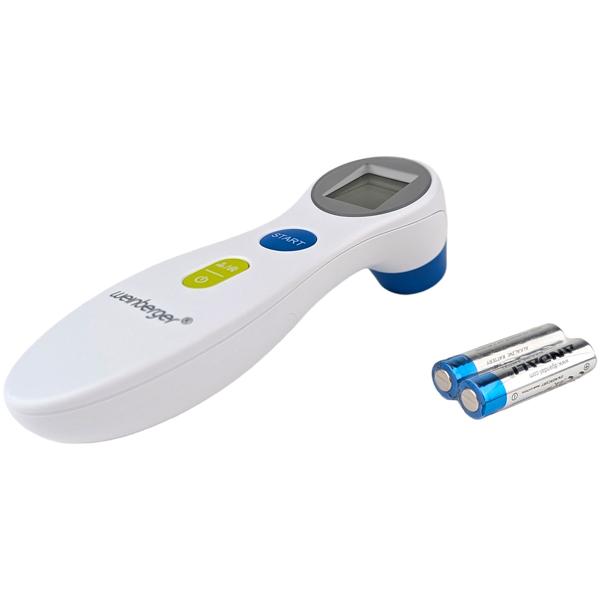 Thermomètre fièvre infrarouge – Thermomètre frontal numérique sans contact avec affichage tricolore – Ultra-rapide, mesure en 1 s pour enfants et adultes