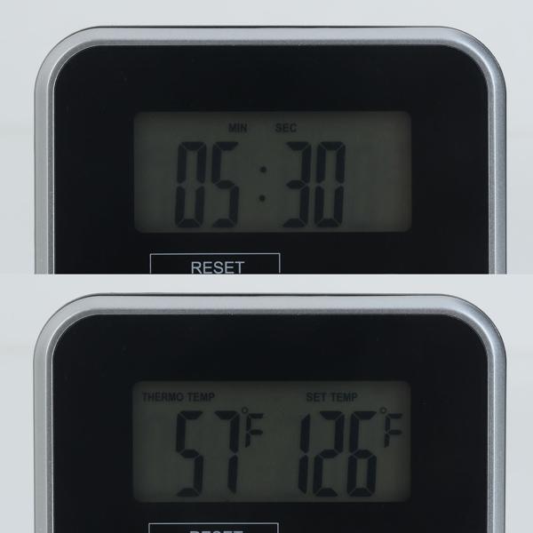 Termometro digitale per carne e forno con timer fino a 300 gradi, termometro con cavo per arrosti e griglia, per BBQ, griglia, smoker, forno