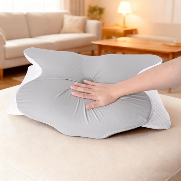 Premium memory foam pillow for side, back and stomach sleepers – ergonomic neck pillow with washable cover for better sleep