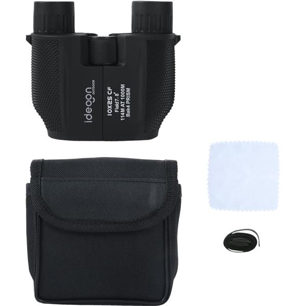 Kompaktes Mini Fernglas 10x25: Kompakt-Feldstecher für Jagd, Wandern & Outdoor. Mit Nachtsicht, BAK4 Prisma & Tasche - Ideal für Erwachsene & Kinder