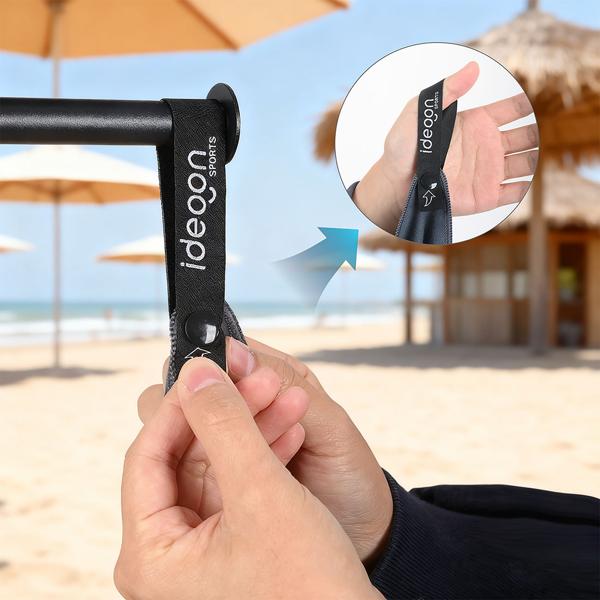 Linge de bain en microfibre 200 x 100 cm anthracite – grande serviette de sport, séchage rapide, poids plume – boîte de rangement incluse