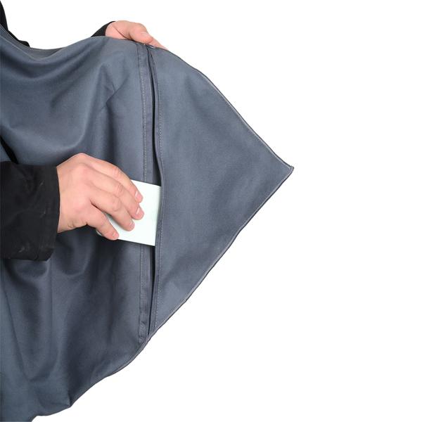 Linge de bain en microfibre 200 x 100 cm anthracite – grande serviette de sport, séchage rapide, poids plume – boîte de rangement incluse