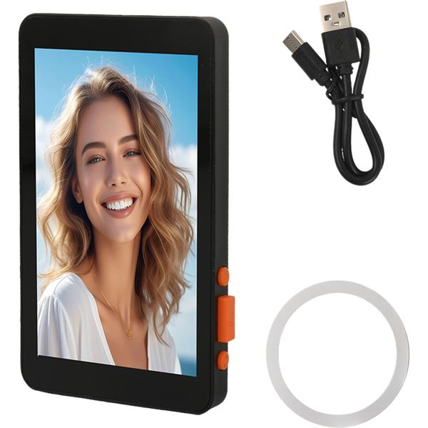 Magnetic smartphone selfie monitor - 4.02-inch vlogging display, 480x800 pixels, Bluetooth 5.0, USB-C charging port for content creators