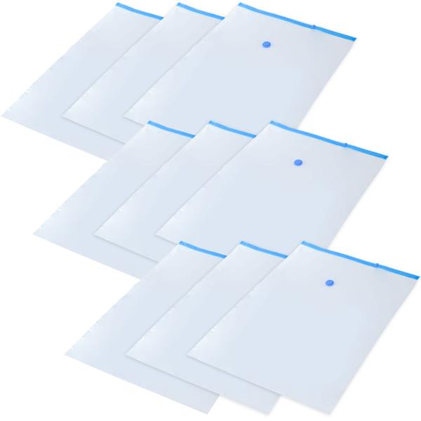 set of 9 space-saving vacuum bags XL, 80 x 120 cm, compression with vacuum cleaner, storage bags, garment bags without dust or creases 