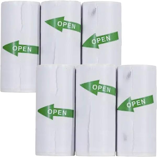 Set of 6 replacement sticker rolls for thermal printer and children’s instant camera – self‑adhesive & ink‑free – compatible with CH11143/CH11144/CH11145