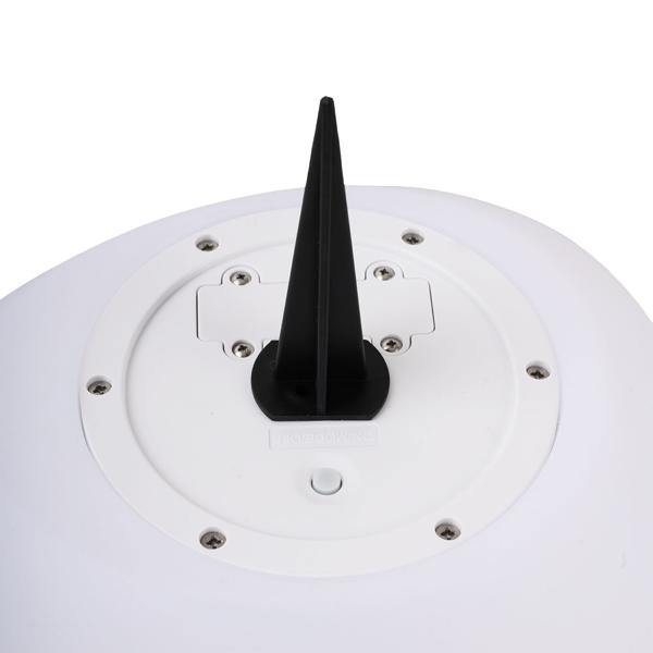 Lot de 2 élégantes pierres solaires LED pour jardin IP44 : pierre décorative avec changement de couleur et piquet de terre, blanc chaud et couleurs, projecteur solaire résistant aux intempéries, 22,4 cm