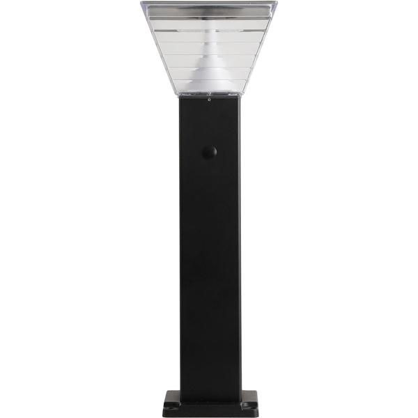 4er-Set Premium Solar Säulen-Wegeleuchte 60cm aus Aluminium in Schwarz, 300lm, IP65 wasserfest, 360° Abstrahlung, 2 Lichtfarben & Leuchtmodi, Gartenlampe