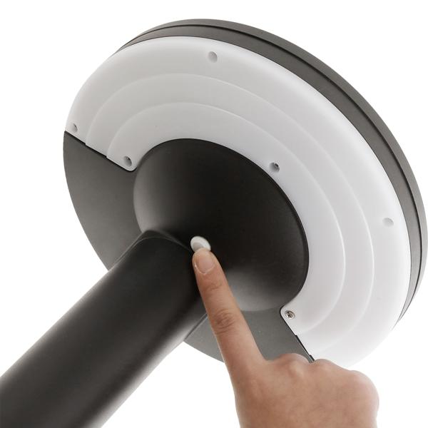  Premium Solar Säulen-Wegeleuchte aus Aluminium in Schwarz, 300lm helle SMD-LEDs, Dämmerungssensor & 2 Leuchtmodi, wetterfeste Gartenlampe modern